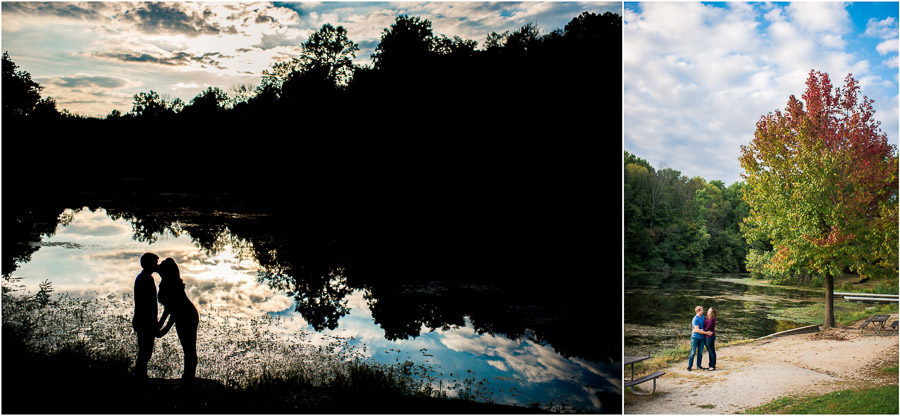 eagle creek part engagement photos october