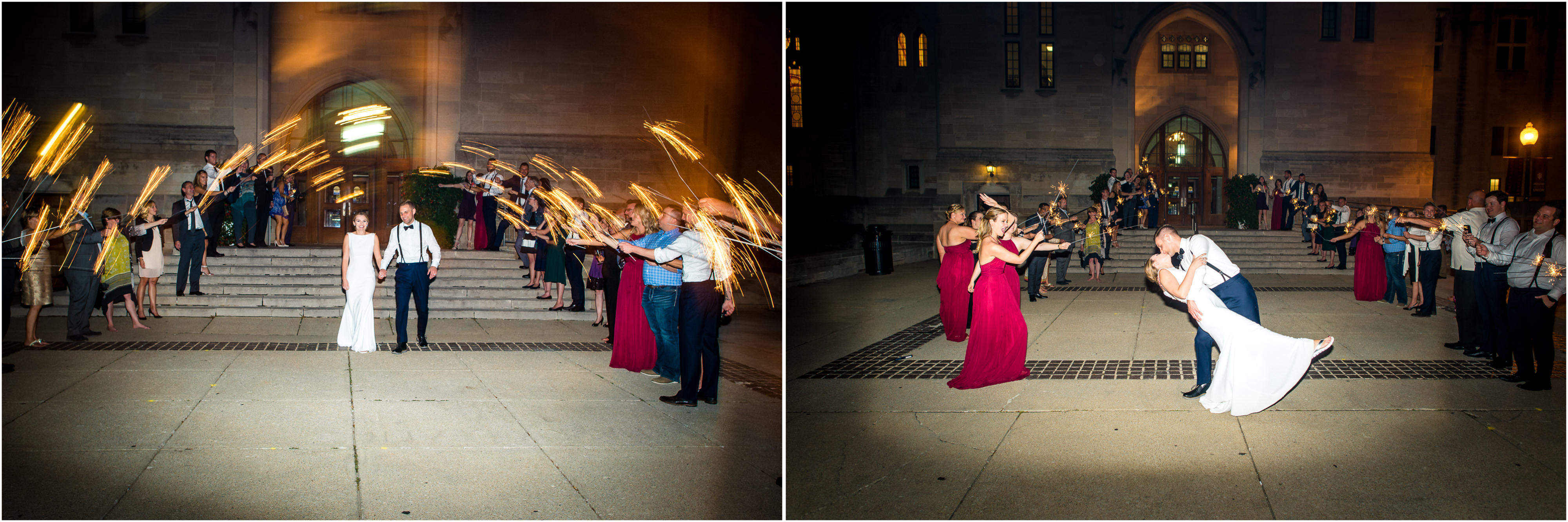 Indiana University Night Wedding Photography