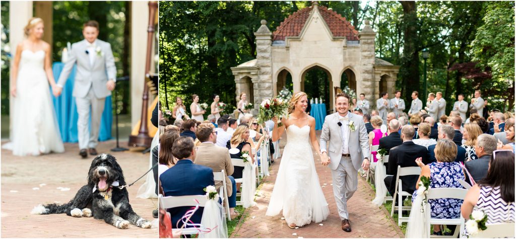 rose well house wedding ceremony photos