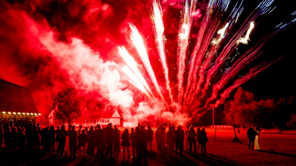 wedding fireworks